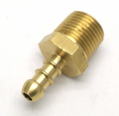 British Made 1/2" Bspt Male Fitting To Lpg Fulham Nozzle To 8Mm I/D Hose (30)