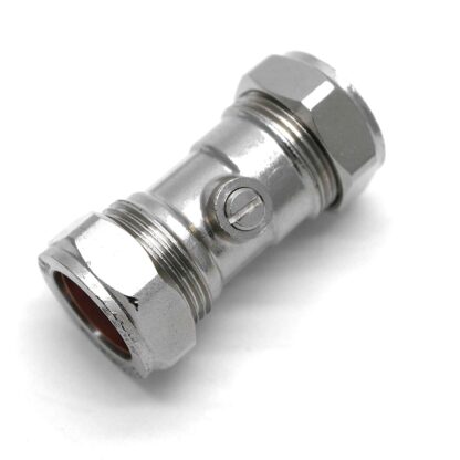 1 X Isolating Valve Chrome Plated 22Mm X 22Mm