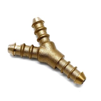 3 Way Brass Y 10Mm Fulham Nozzle To Fit 8Mm I/D Hose (127)