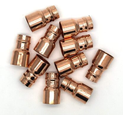 22Mm To 15Mm Solder Ring Copper Straight Fitting Reducing Coupling 10 Pack (98)