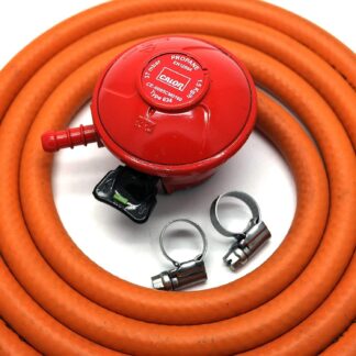 Calor Gas Brand 27Mm Pato Gas Regulator 1Mt Hose/Pipe & 2 Clips 5 Year Warranty