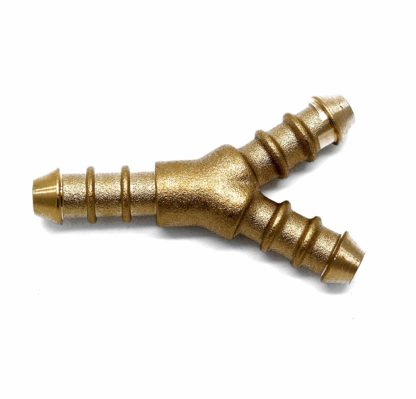 3 Way Brass Y 10Mm Fulham Nozzle To Fit 8Mm I/D Hose (127)