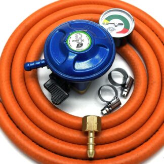 Igt 21Mm Butane Gas Regulator With Gauge Replacement Hose Kit Uk Cadac Lp Models