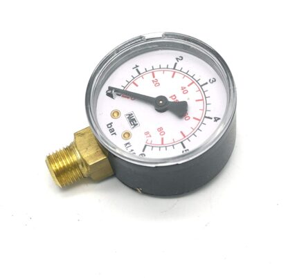 0-6 Bar Pressure Gauge 1/4" Bspm Inlet 50Mm Dial