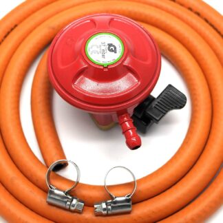 Igt Bbq / Patio Gas 27Mm Gas Regulator & 1 Metre Hose Kit 5 Year Warranty