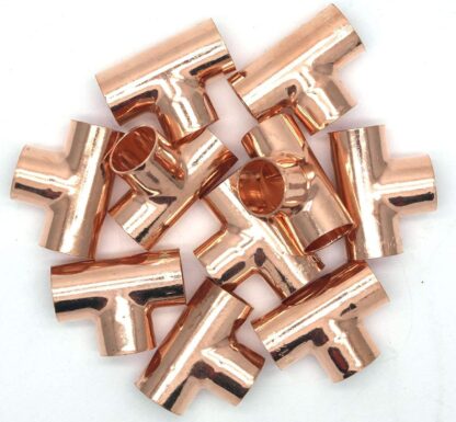 22Mm End Feed Copper 3 Way T 10 Pack D Box 103