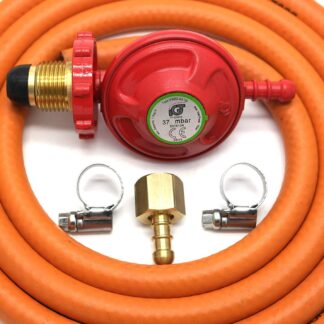 Igt 37Mbar Hand Wheel Propane Gas Regulator Hose Kit For Uk Outback Models