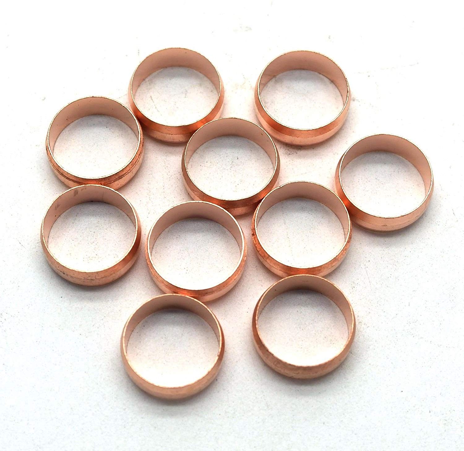 10 X 15mm Copper Compression Olives 68 