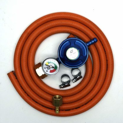 Igt 4.5Kg Butane Gas Regulator & Pressure Gauge Hose Kit For Uk Outback Models