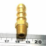 British Made 1/8" Bspt Male Fitting To Lpg Fulham Nozzle To 8Mm I/D Hose
