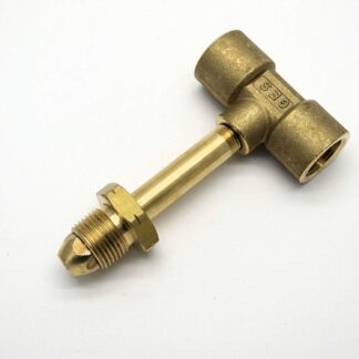 Calor Gas Brand Pol To Pol Extended Brass Pigtail T Adaptor (D88)