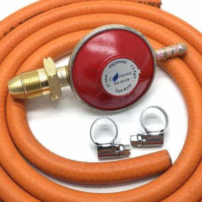 Propane Gas Regulator 37Mbar With 1M Hose & 2 Clips Fits Calor Gas / Flogas