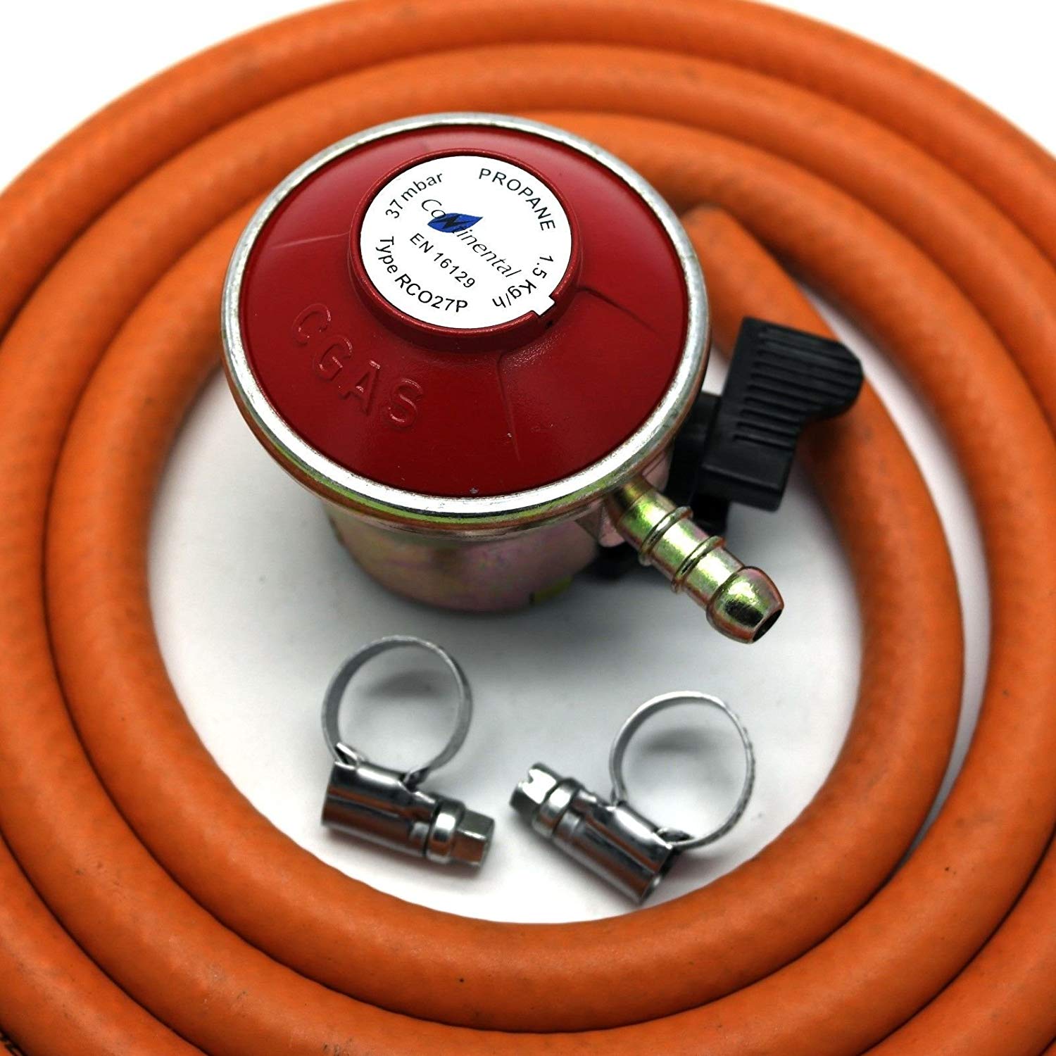 LP Hose Patio Heater BP Lite 2 Clips BBQ 27mm Propane Gas Regulator 