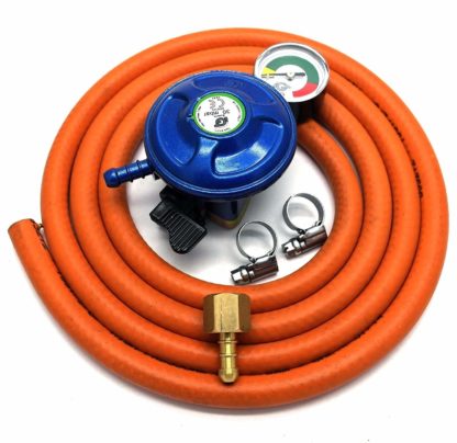 Igt 21Mm Butane Gas Regulator With Gauge Replacement Hose Kit Uk Outback Models