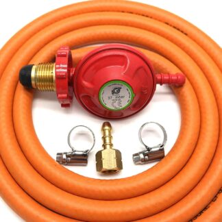 Igt 37Mbar Propane Hand Wheel Gas Regulator  Hose Kit For Uk Cadac Lp Models