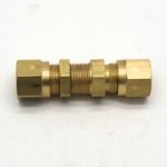 British Made 10Mm To 10Mm Equal Ended Bulkhead Brass Compression Coupling (20)