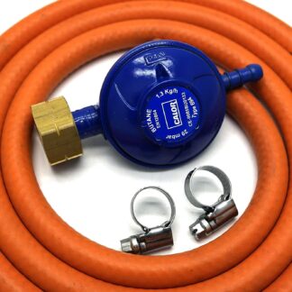 Calor Gas Brand 4.5Kg Butane Gas Regulator 2Mt Hose & 2 Clips 5 Year Warranty