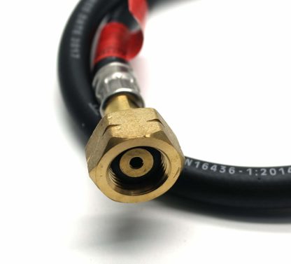 20Mm Cylinder Adaptor & .75M (30") Caravan Pigtail Gas Hose Kit Fits Flogas