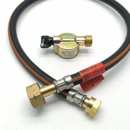 20Mm Cylinder Adaptor & .75M (30") Caravan Pigtail Gas Hose Kit Fits Flogas