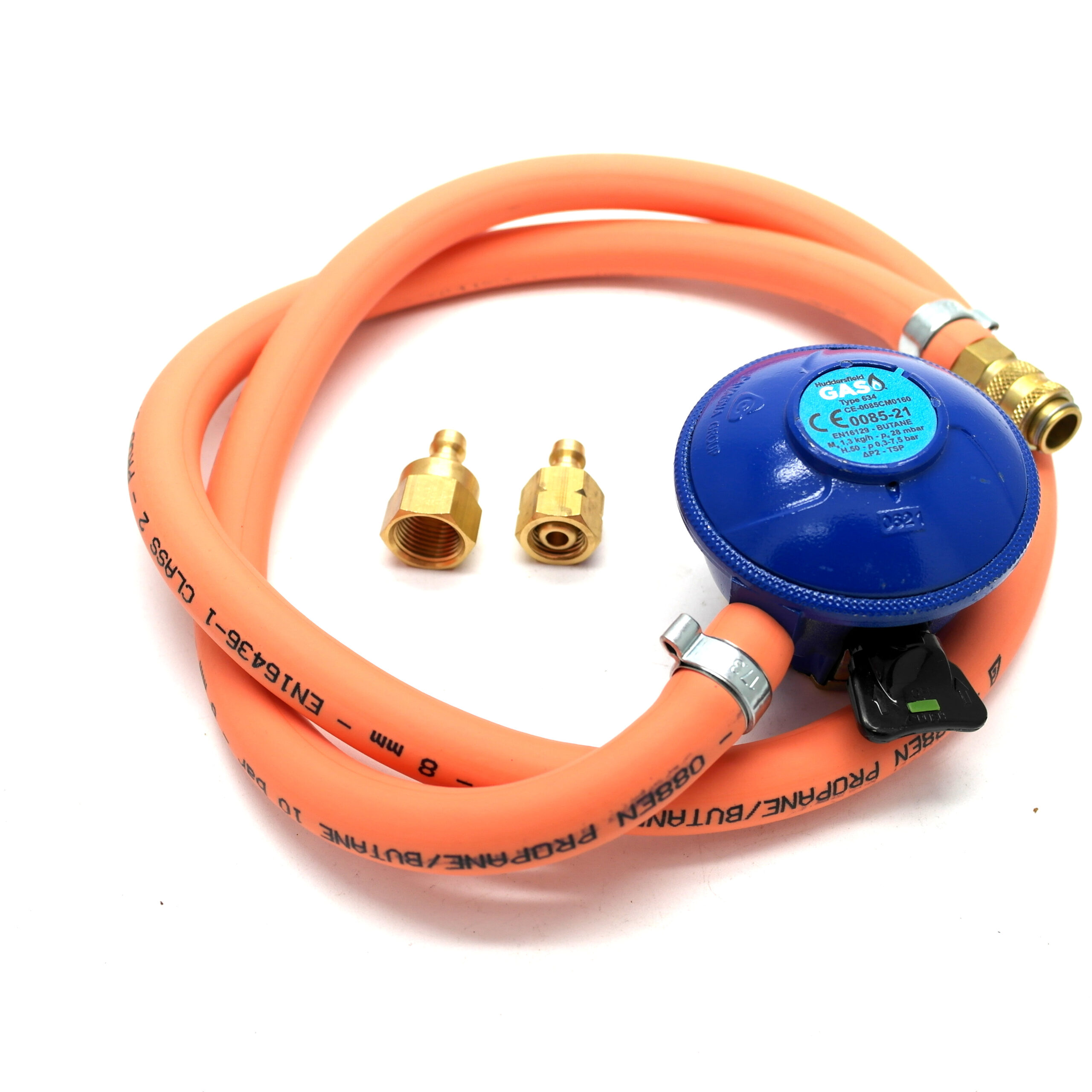 Universal Quick Release 21mm Clip On Butane Bbq Kit Fits 5/8 Unf & 1/4 Bsp Lht