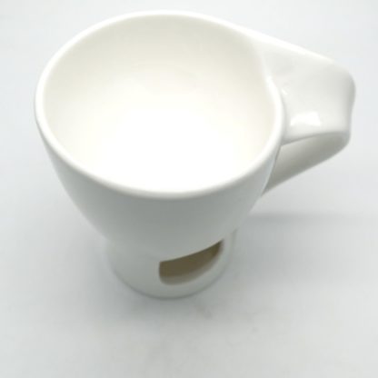 Large Bowl White Cup Shaped Porcelain Oil Burner