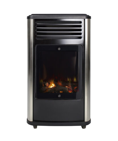 Manhattan Real Flame Log Effect Calor Gas Mobile Portable Heater