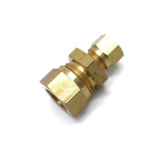 British Made 15mm TO 8mm Reducing Brass Compression Fitting