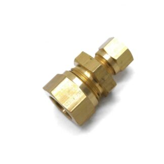 British Made 15mm TO 8mm Reducing Brass Compression Fitting