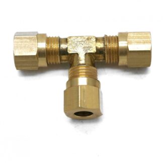 British Made 6mm Equal Tee Brass Compression Fittings