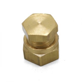 British Made 10mm Stop End Brass Compression Fitting