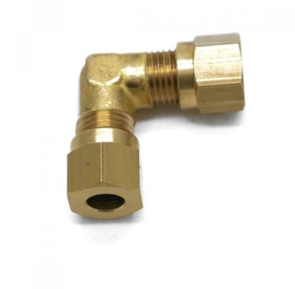 British Made 6mm Equal 90 Degree Brass Compression Bend - Image 3