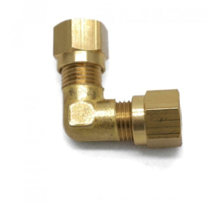 British Made 6mm Equal 90 Degree Brass Compression Bend - Image 4