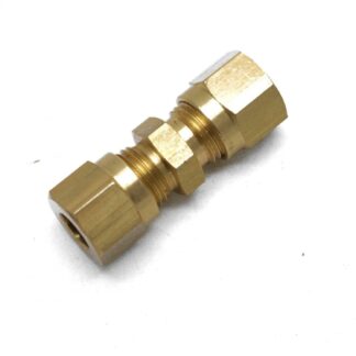 British Made 6mm Equal Brass Compression Coupling