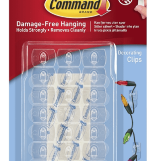 Command Christmas Decoration Hooks Clear
