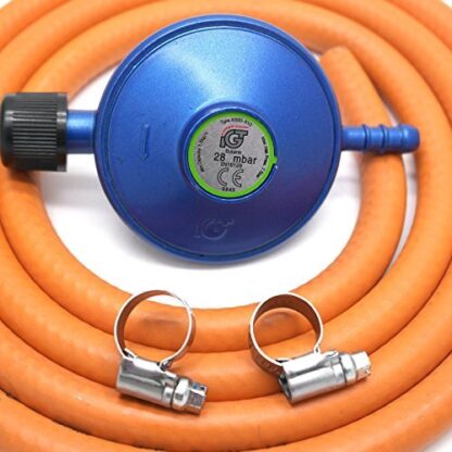 Igt Campingaz Gas Regulator 1M Hose & Clips Fits 907,904.901 & 5 Year Warranty - Image 4
