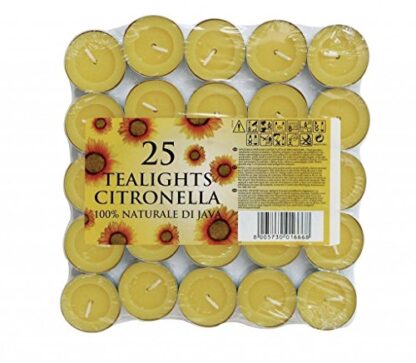 25 X Prices Citronella 4Hr Tealights Candles