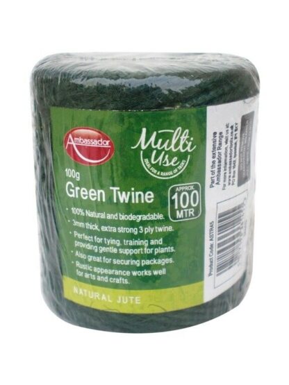 100M X Green Jute Garden Twine 100G
