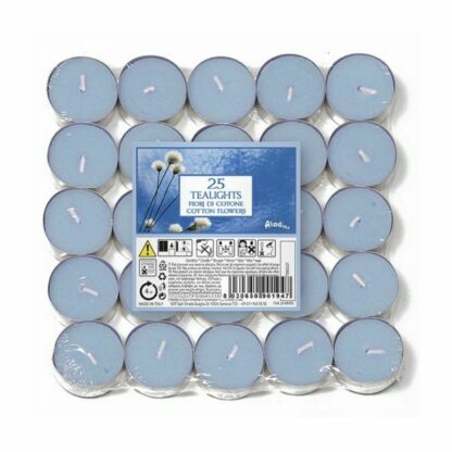 25 X Prices Cotton Flowers 4Hr Tealights Candles