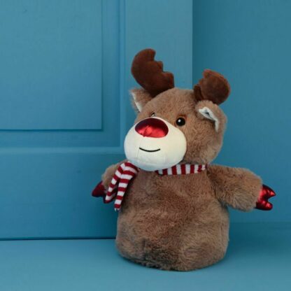 Plush Reindeer Christmas Door Stop