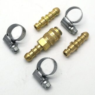 Quick Release Gas Fitting For Propane/Butane Hose With Extra Nozzle And Clips(14