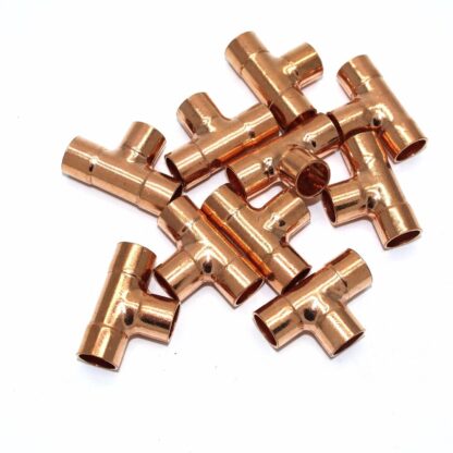 10Mm End Feed Copper 3 Way Equal T 10 Pack (76)