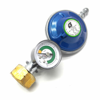 Igt Butane Gas Regulator With Pressure Gauge Fits Calor 4.5Kg Dumpy 5Y Warranty