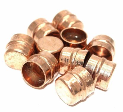 22mm Solder Ring Copper Stop End 10 pack