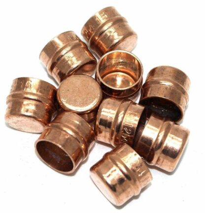 22mm Solder Ring Copper Stop End 10 pack - Image 2