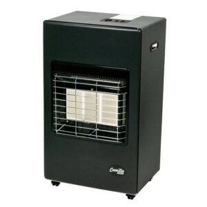 Camila Black / Gray Mobile Cabinet Heater Mobile Calor gas Heater