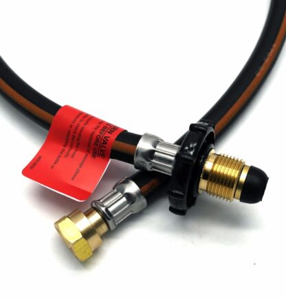 0.5 metre HANDWHEEL POL x W20 NRV PIGTAIL CARAVAN PROPANE GAS HOSE