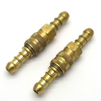 2 X Inline Quick Release Fitting Coupling For 8Mm I/D Propane/Butane Hose (63)