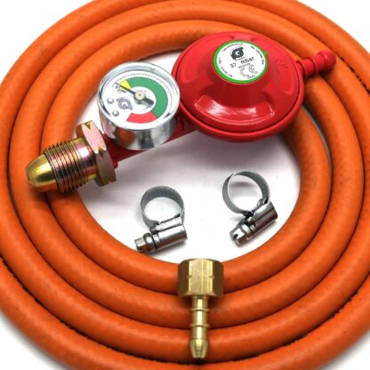 Igt Propane Gas Regulator With Gauge Replacement Hose Kit For Uk Cadac Lp Models