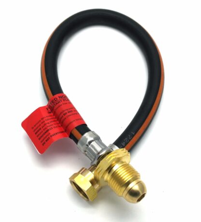 0.75M Pol X W20 Caravan Gas Hose Pigtail With Nrv 5 Year Warranty