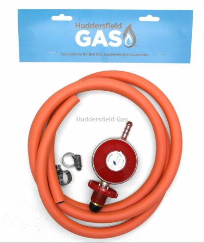 Hg Hand Wheel Propane Regulator 2M Hose Kit Fits Red Calor Gas & Flogas Cylinder